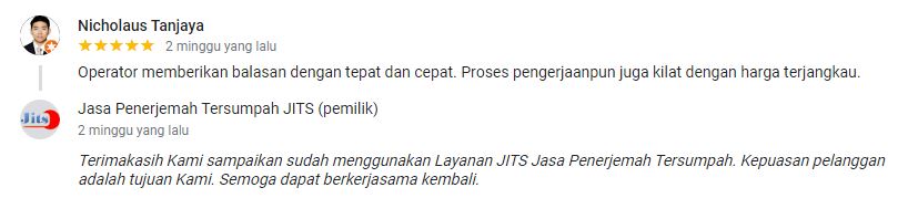 testimoni klien jasa penerjemah 1