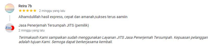 testimoni klien jasa penerjemah 2